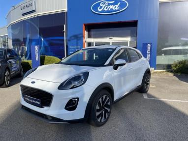 Voir le détail de l'offre de cette FORD Puma 1.0 Flexifuel 125ch S&S mHEV Titanium de 2024 en vente à partir de 227.11 € / mois